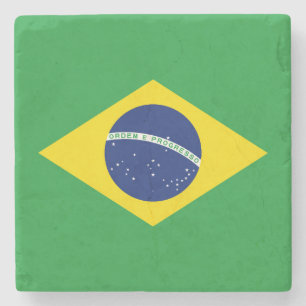 Flagge Brasiliens Steinuntersetzer