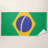 Flagge Brasiliens Strandtuch (Vorderseite)