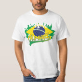 Flagge Brasiliens T-Shirt (Vorderseite)