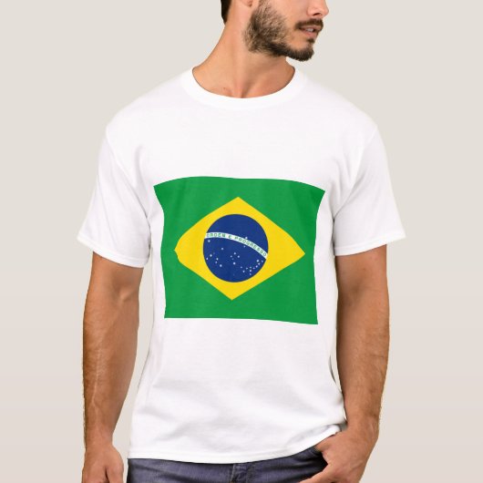 Flagge Brasiliens T-Shirt (Vorderseite)
