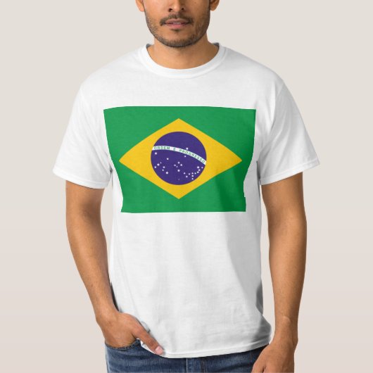 Flagge Brasiliens T Shirt (Vorderseite)