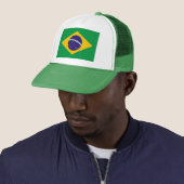 Flagge Brasiliens Truckerkappe (Beispiel)