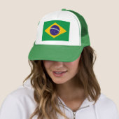 Flagge Brasiliens Truckerkappe (Beispiel)