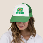 Flagge Brasiliens Truckerkappe (Beispiel)