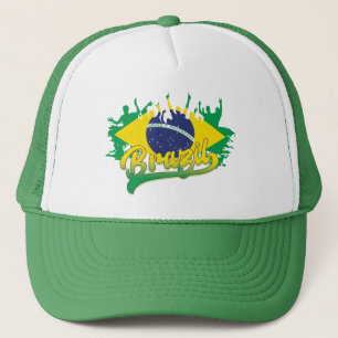 Flagge Brasiliens Truckerkappe