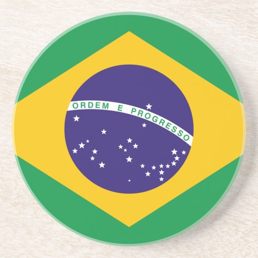 Flagge Brasiliens Untersetzer (Vorne)