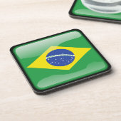 Flagge Brasiliens Untersetzer (Linke Seite)