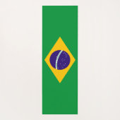 Flagge Brasiliens Yogamatte (Rückseite)