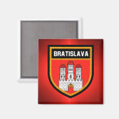 Flagge Bratislava Magnet (Vorderseite/Rückseite)