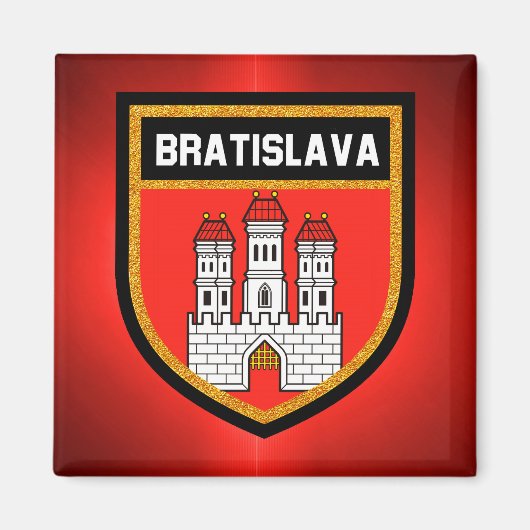 Flagge Bratislava Magnet (Vorne)