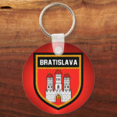 Flagge Bratislava Schlüsselanhänger (Vorderseite)