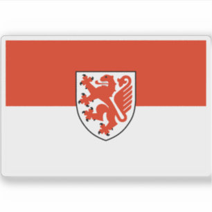 Flagge Braunschweigs, Deutschland Aufkleber