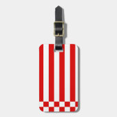 Flagge Bremens Gepäckmarke Gepäckanhänger (Vorderseite vertikal)