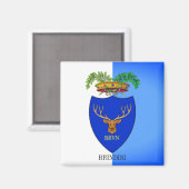 Flagge Brindisi, Italien Magnet (Vorderseite/Rückseite)