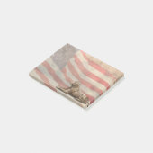 Flagge-Bronzehundepost-itanmerkungen Post-it Klebezettel (angewinkelt)