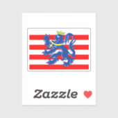 Flagge Brügge/Brügge, Belgien Aufkleber (Blatt)