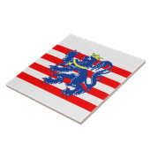 Flagge Brügge/Brügge, Belgien Fliese (Seite)