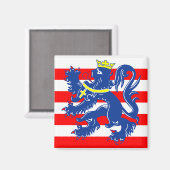 Flagge Brügge/Brügge, Belgien Magnet (Vorderseite/Rückseite)