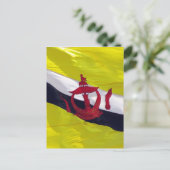 Flagge brunei postkarte (Stehend Vorderseite)