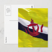 Flagge brunei postkarte (Vorne/Hinten)