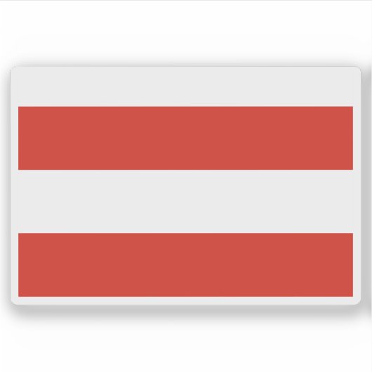 Flagge Brünns, Tschechische Republik Aufkleber (Vorderseite)