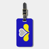 Flagge Brüssel, Belgien Gepäckmarke Gepäckanhänger (Vorderseite vertikal)