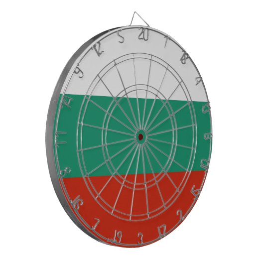 Flagge Bulgarien Dartscheibe (Vorderseite Links)