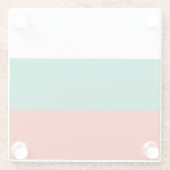 Flagge Bulgarien Glasuntersetzer (Rückseite)