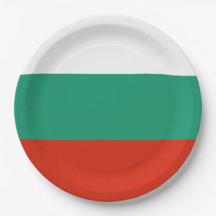Flagge Bulgarien Pappteller