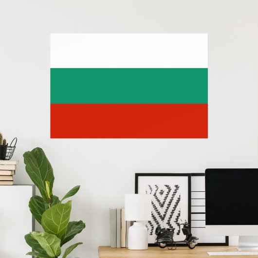 Flagge Bulgarien Poster (Heimbüro)