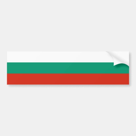 Flagge Bulgariens Autoaufkleber (Vorne)