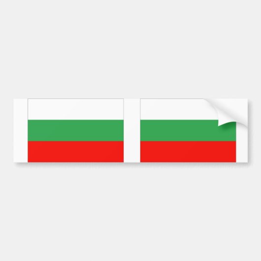 Flagge Bulgariens Autoaufkleber (Vorne)