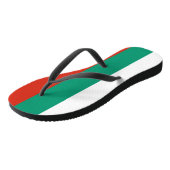 Flagge Bulgariens Badesandalen (Schrägansicht)