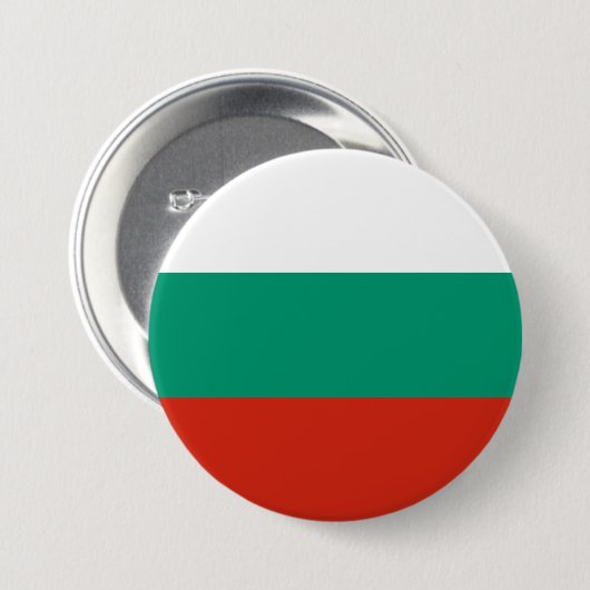 Flagge Bulgariens Button (Vorne & Hinten)