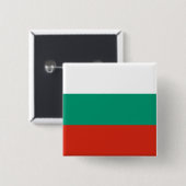 Flagge Bulgariens Button (Vorne & Hinten)