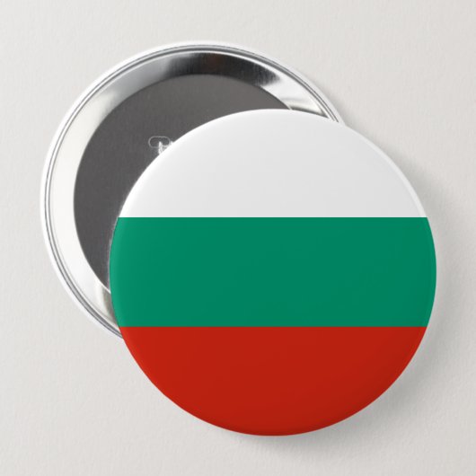 Flagge Bulgariens Button (Vorne & Hinten)
