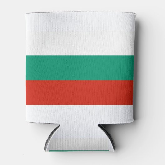 Flagge Bulgariens Dosenkühler (Vorderseite)