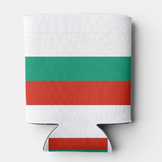Flagge Bulgariens Dosenkühler (Rückseite)