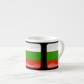 Flagge Bulgariens Espressotasse (Vorderseite Rechts)