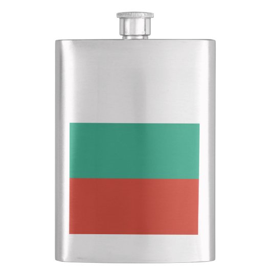 Flagge Bulgariens Flachmann (Vorderseite)