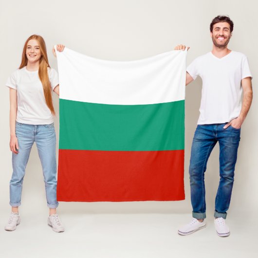 Flagge Bulgariens Fleecedecke (Beispiel)