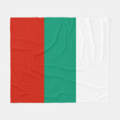 Flagge Bulgariens Fleecedecke (Vorderseite (Horizontal))