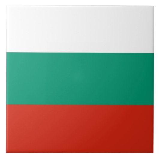 Flagge Bulgariens Fliese (Vorderseite)