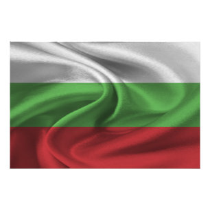 Flagge Bulgariens Fotodruck