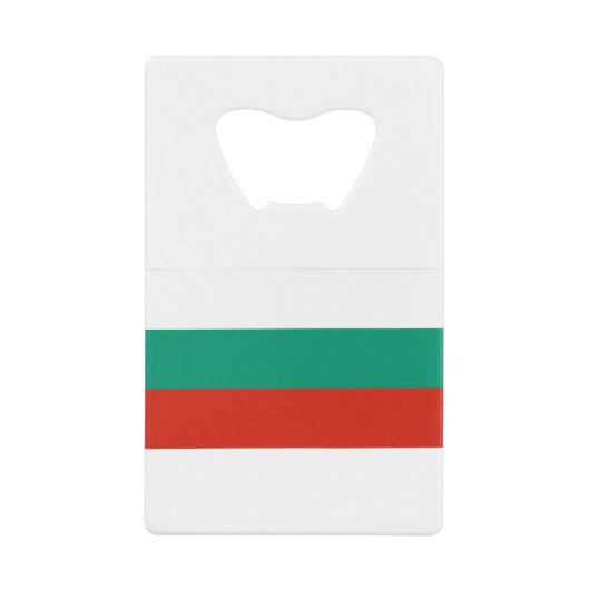 Flagge Bulgariens Geldbeutel Flaschenöffner (Vorderseite)