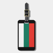 Flagge Bulgariens Gepäckanhänger (Vorderseite vertikal)