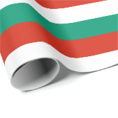Flagge Bulgariens Geschenkpapier (Rolleneckpunkt)