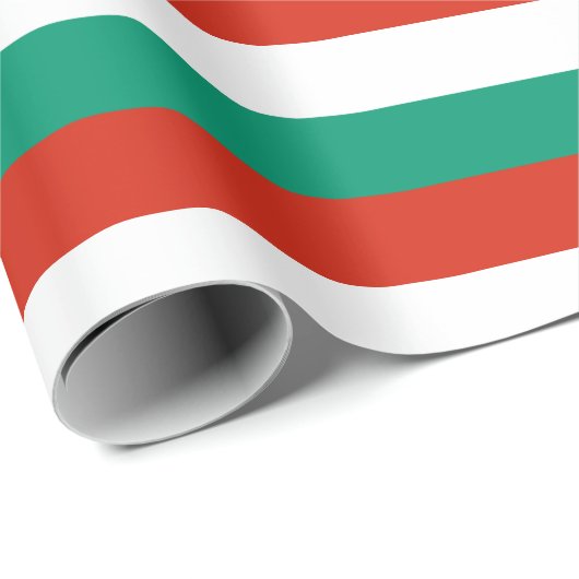 Flagge Bulgariens Geschenkpapier (Rolleneckpunkt)