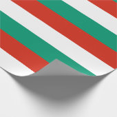 Flagge Bulgariens Geschenkpapier (Ecke)