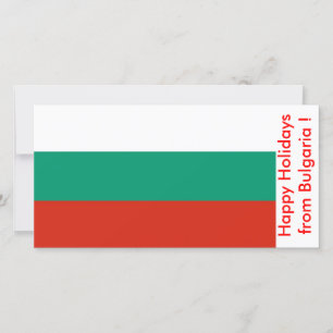 Flagge Bulgariens, glückliche Ferien aus Bulgarien Feiertagskarte